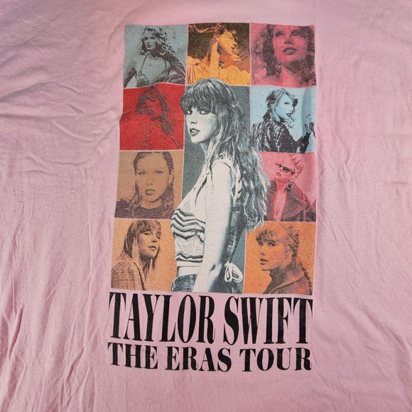 Taylor Swift Unofficial GILDAN Concert Tee Shirt Two Side Eras Tour Tee PINK 2XL - Picture 3 of 6